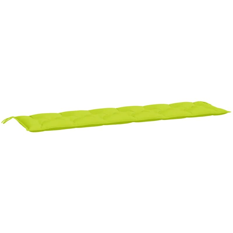 

Cojín para banco de jardín tela verde brillante 200x50x7 cm - Verde