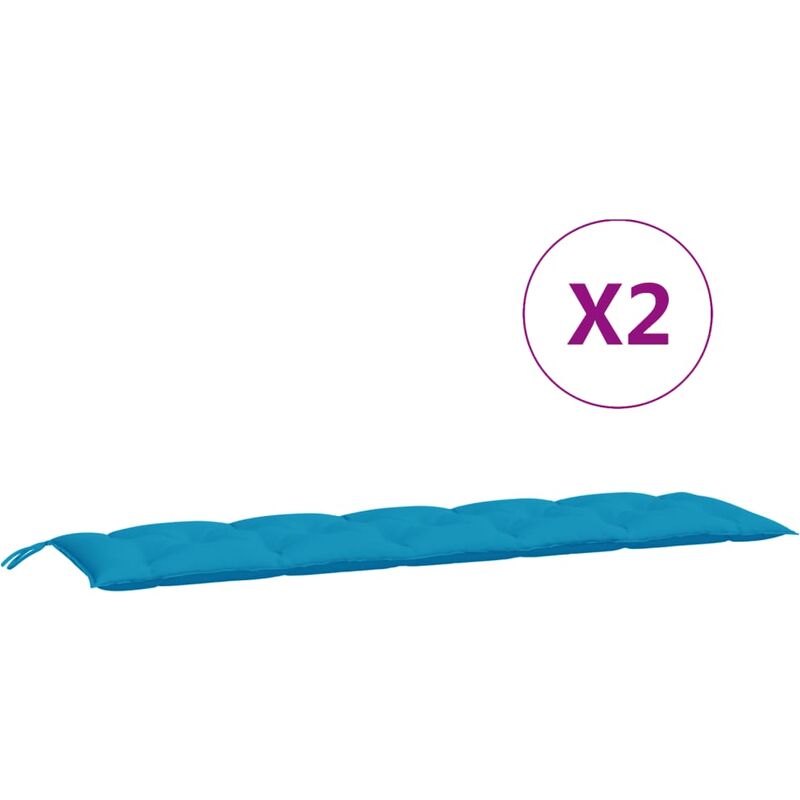 

Cojín para columpio balancín de tela azul claro 180 cm - Azul