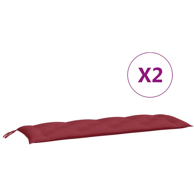 

Cojín para columpio balancín de tela rojo tinto 150 cm - Rojo