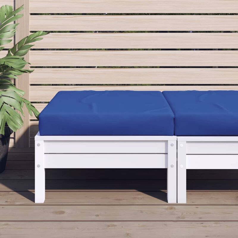 

Cojín para otomana de palets tela azul - Azul