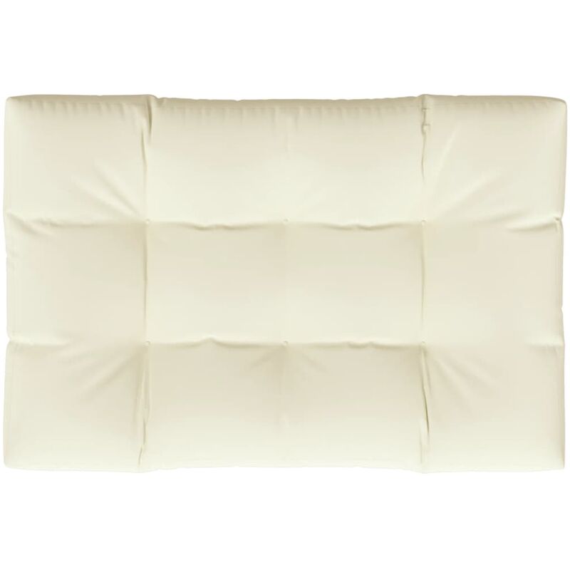 

Cojín para palets de tela crema 120x80x12 cm - Crema