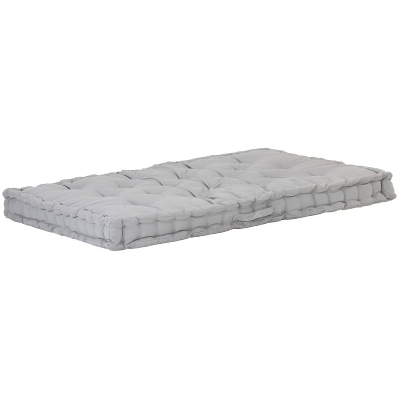 

Cojín para palés algodón gris 120x80x10 cm - Gris