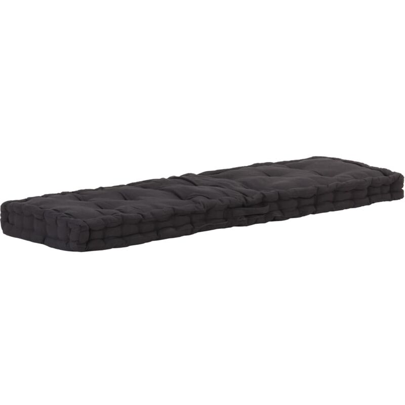 

Cojín para palés algodón negro 120x40x7 cm - Negro
