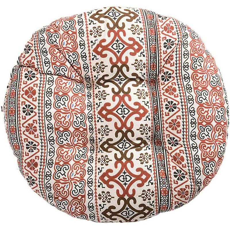 

Cojín para silla, redondo, cojín para asiento, estampado de flores, estampado animal, cojín para asiento para exterior, jardín, balcón, 40 cm,