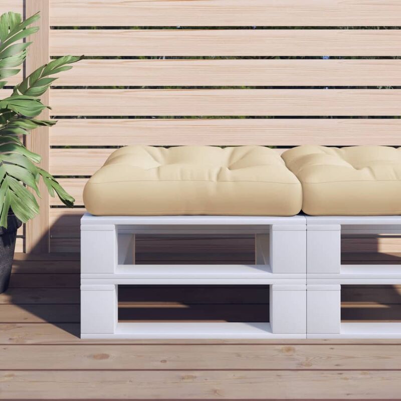 

Cojín para sofá de palets beige 58x58x10 cm - Beige