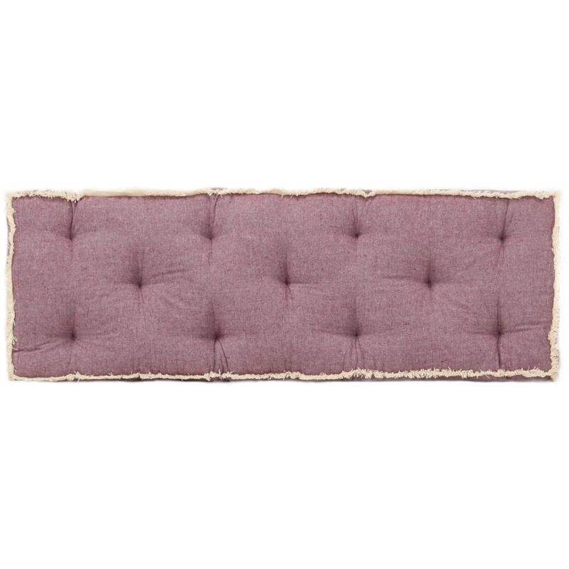 

Cojín para sofá de palets burdeos 120x40x7 cm - Rojo