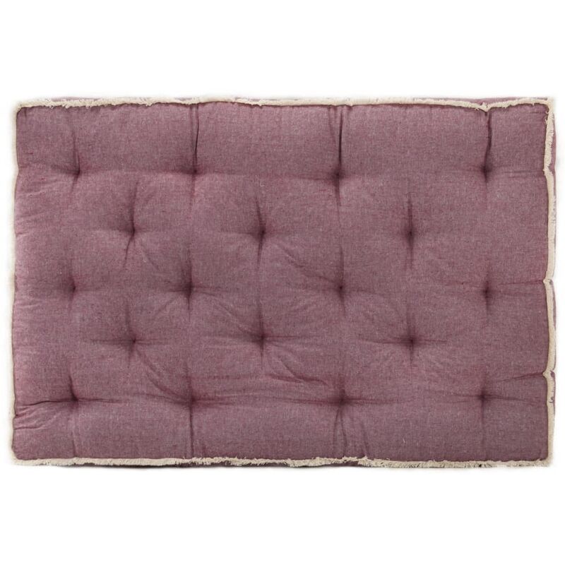 

Cojín para sofá de palets burdeos 120x80x10 cm - Rojo