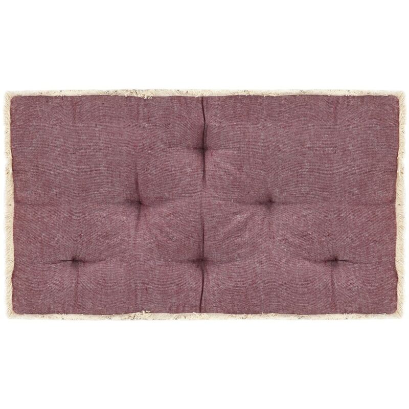 

Cojín para sofá de palets burdeos 73x40x7 cm - Rojo