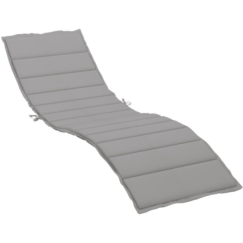 

Cojín para tumbona tela gris 200x70x4 cm - Gris