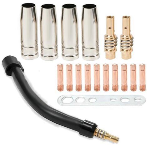 Col de soudage MIG flexible, rallonge MIG flexible, buse M6 de 0,76 mm (0,030 pouce)