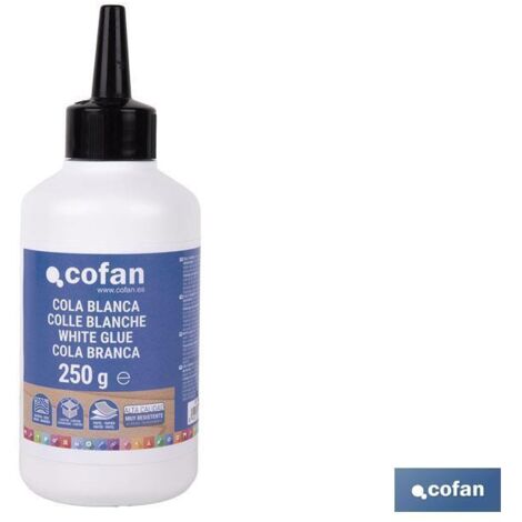 Cola blanca D2 de base acuosa y secado rápido para madera, papel y cartón de (250g)