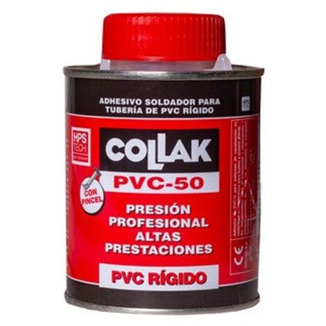 Cola pegamento adhesivo soldador para PVC-50 rígido, 250 ml