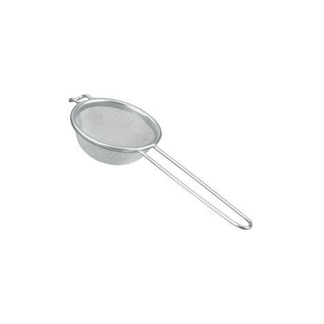 COLADOR 1/2 BOLA INOX FINA - 7 CM