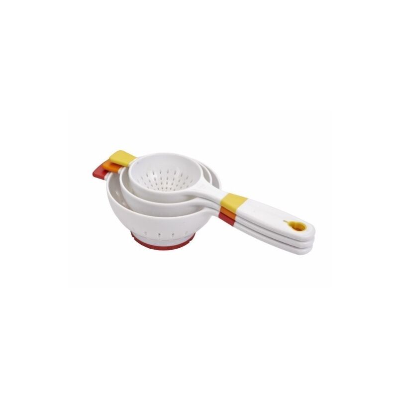 

Colador Cocina Media Bola 1/2, 1 Y 2 Tazas Pl 3 Pz - Crisp