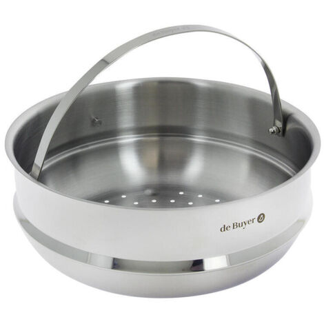 Colador cuece vapor inox para cacerola