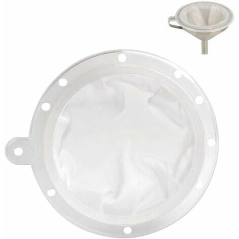 Colador de alimentos IOIPS (malla 100 13 cm), colador de alimentos de nailon reutilizable colador de plástico embudo de vino de leche de jugo de nailon pastelería cocina CRUEL