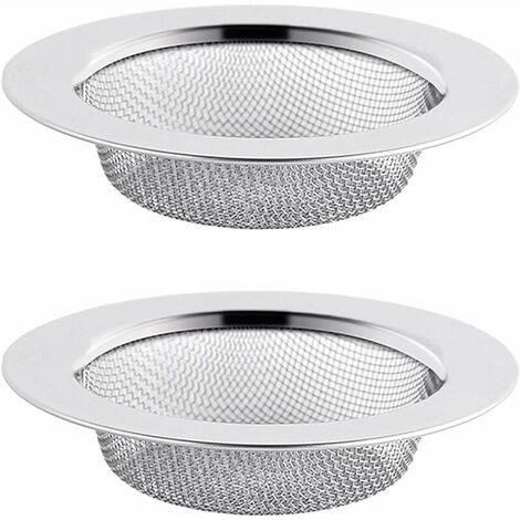 Colador de fregadero de acero inoxidable de 2 piezas, colador de drenaje de 11,5 cm, colador de fregadero, colador de fregadero de cocina,——FVO