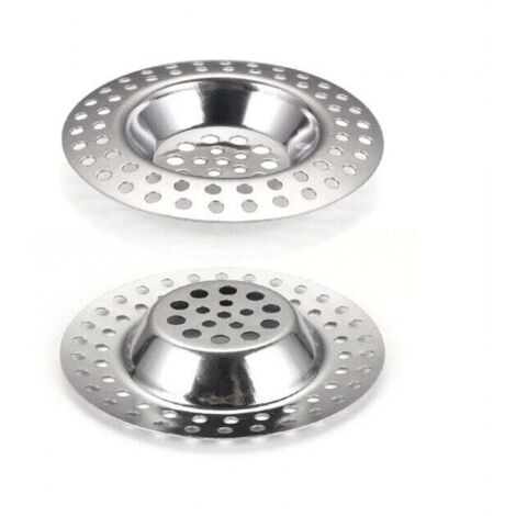 Colador de fregadero de cocina de 2 piezas, colador de fregadero de acero inoxidable, apto para lavavajillas