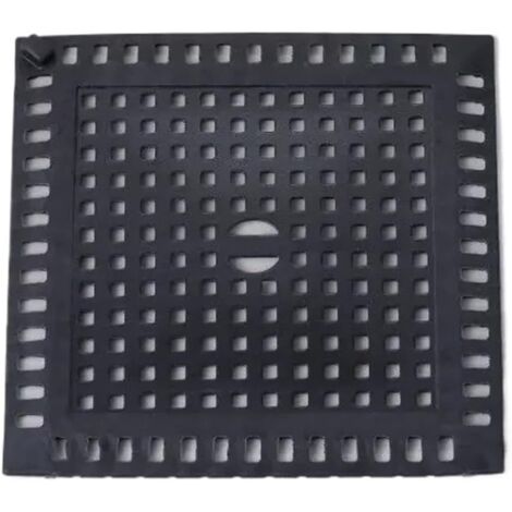 Colador de lavabo de baño antiobstrucción de acero inoxidable (cuadrado, negro)