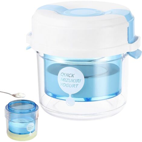 Colador de yogur, yogurtera seca  Colador de zumo con tapa para colar queso  Utensilios de cocina, máquina de leche con colador de malla extrafina para yogurtera