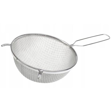 Colador doble de acero inoxidable de 16 cm