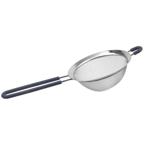 Colador inoxidable con mango de silicona 13.5cm