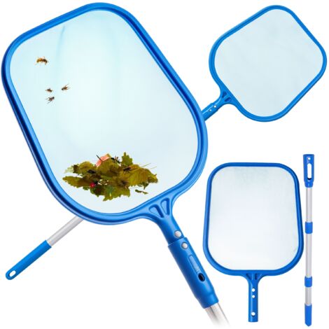 Colador, recogedor, red de pesca para piscina con pértiga telescópica