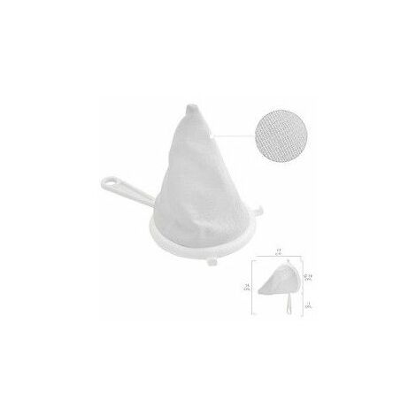 Colador Tela Franela Armazón de Plastico Ø 16 cm. Con 2 Ganchos