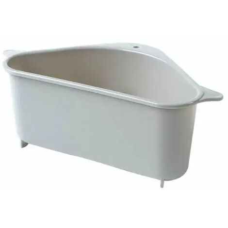 Colador triangular para fregadero de cocina, cesta de drenaje para frutas y verduras, soporte para esponja, cesta para herramientas con ventosa, juego de filtros para fregadero, Gary
