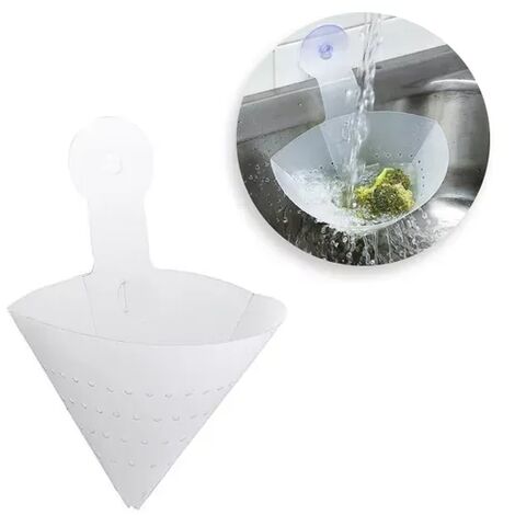 Colador Triangular para fregadero de cocina, escurridor de frutas y verduras, escurridor de esponja, cesta de herramientas de almacenamiento, ventosa, estante de filtro para fregadero,A,26x14.2x10cm,I