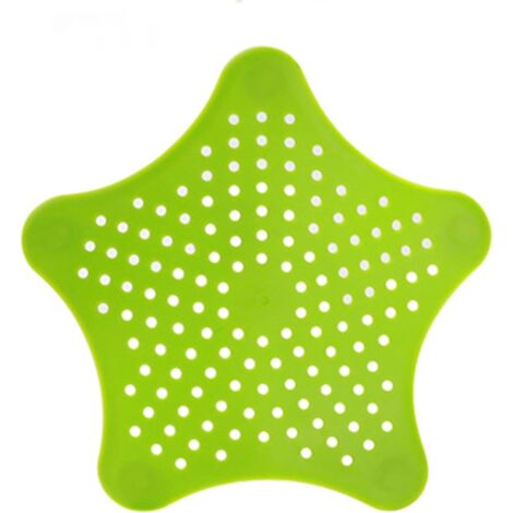 Colador universal de silicona para fregadero (paquete de 2) para duchas, bañeras y cocinas (verde)