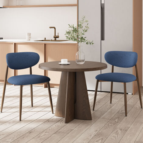 Colamy Stuhl – 2er-Set Stühle – Esszimmerstuhl, Vintage-Design, Ideal für Küche und Esszimmer – Grün