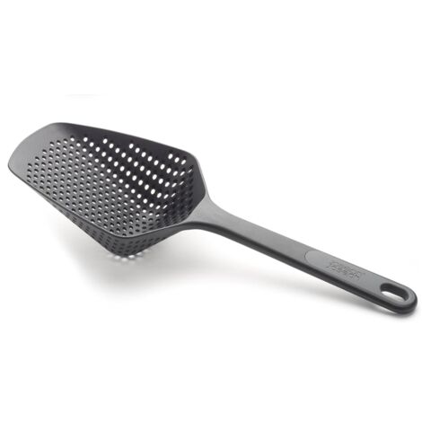 Colapasta grigio Joseph Joseph Scoop Plus, design ergonomico e funzionale, ideale per scolare facilmente gli alimenti, resistente e durevole Colore grigio
