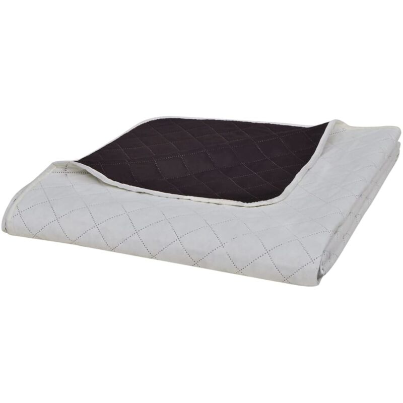 

Colcha Acolchada a Doble Cara Beige/Marrón 230x260 cm - Beige - Vidaxl