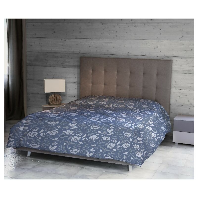 

Colcha Helen - Natura, individual, invierno - para cama - Azul, Blanco, Gris en Microfibra, 170 x 250 cm
