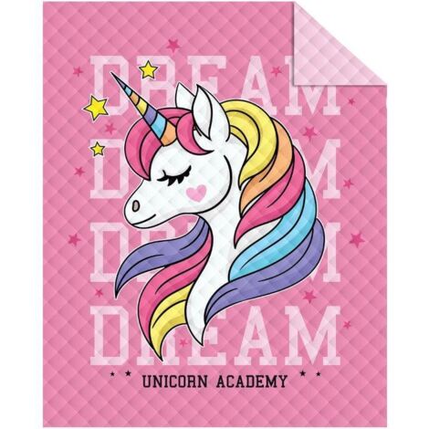 Colcha juvenil 170x210 Unicornio