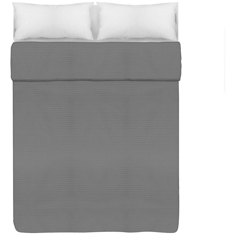 

Colcha para cama de 150 gris de rayas clásica de microfibrade 260x240 cm