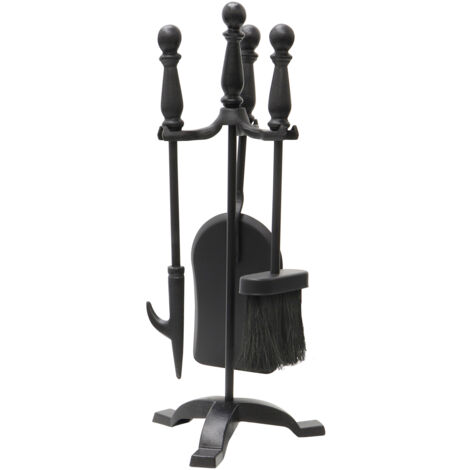 Colchester Contemporary Fireside Companion Set, Black