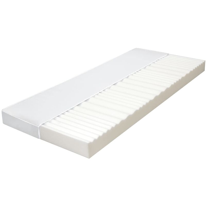 

Colchón 7 zonas espuma de PU 10 cm H2 H3 100x200 cm - Blanco
