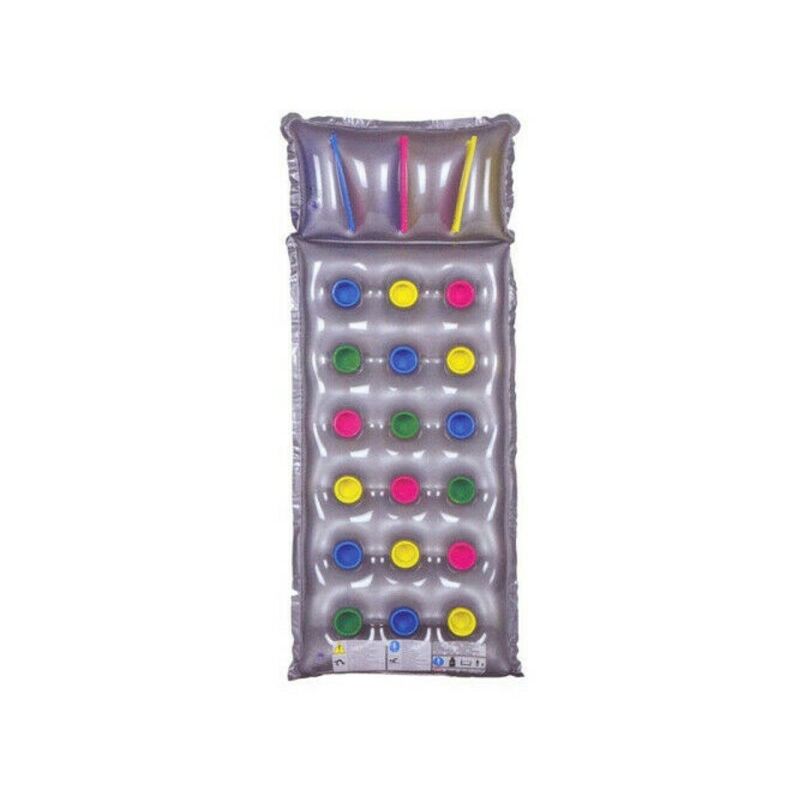 Trade Shop Traesio - Colchon Hinchable 1 Plaza 188X72Cm Playa Mar Plata