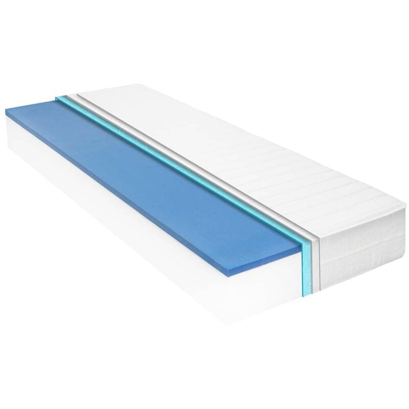 

vidaXL Colchón de Espuma Viscoelástica 18 cm 140x200 cm - Blanco
