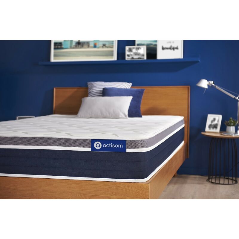 

Colchón Actiflex confort 90x200cm, Grosor: 26 cm, Muelles ensacados y espuma viscoelástica, Moderadamente firme, 3 zonas de con