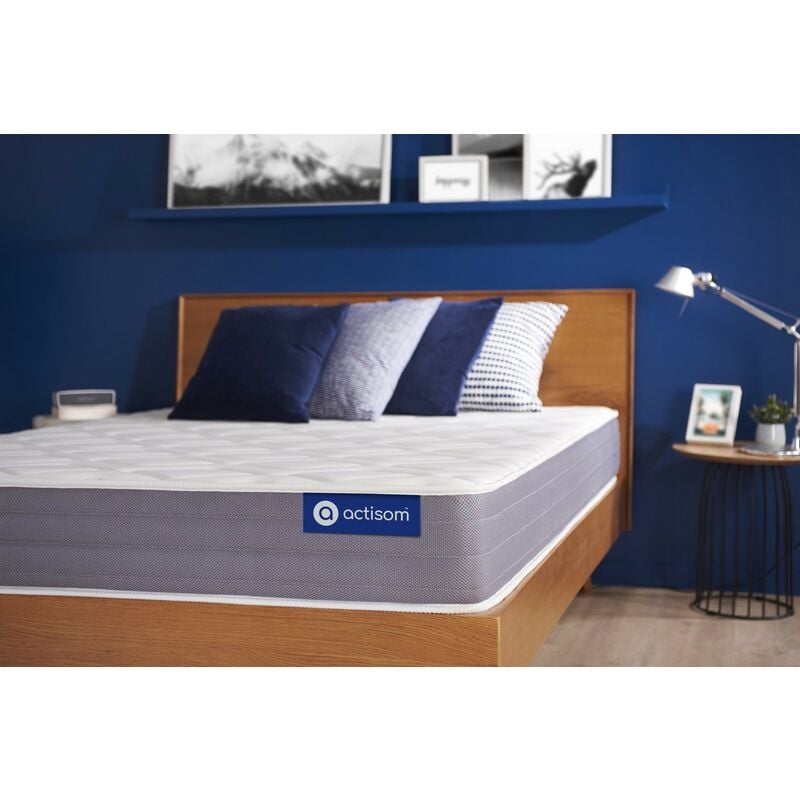 

Colchón Actiflex dream 80x190cm, Grosor: 22 cm, Muelles ensacados y espuma viscoelástica, Moderadamente firme, 3 zonas de confo