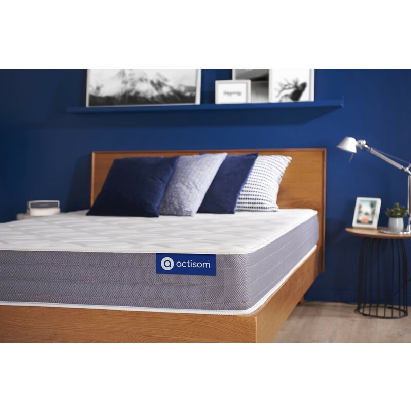 

Colchón Actiflex dream 90x200cm, Grosor: 22 cm, Muelles ensacados y espuma viscoelástica, Moderadamente firme, 3 zonas de confo