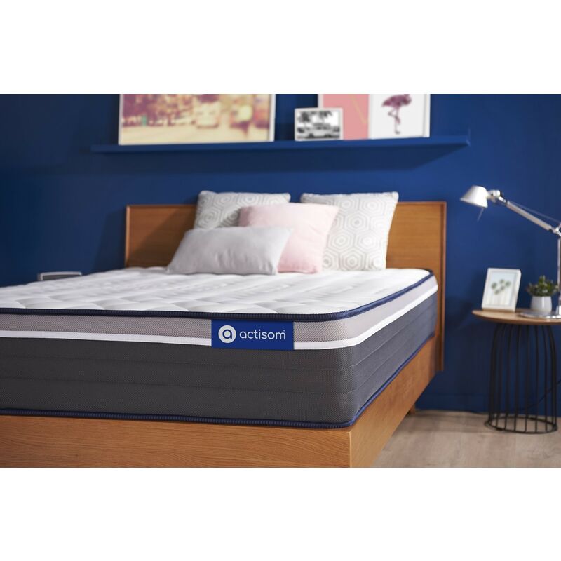 

Colchón Actiflex plus 90x190cm, Grosor: 26 cm, Muelles ensacados y espuma viscoelástica, Muy firme, 7 zonas de confort