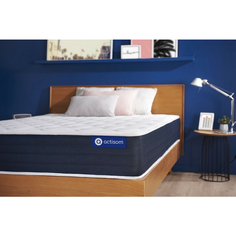 

Colchón Actiflex sleep 80x200cm, Grosor: 22 cm, Muelles ensacados y espuma viscoelástica, Equilibrado, 3 zonas de confort