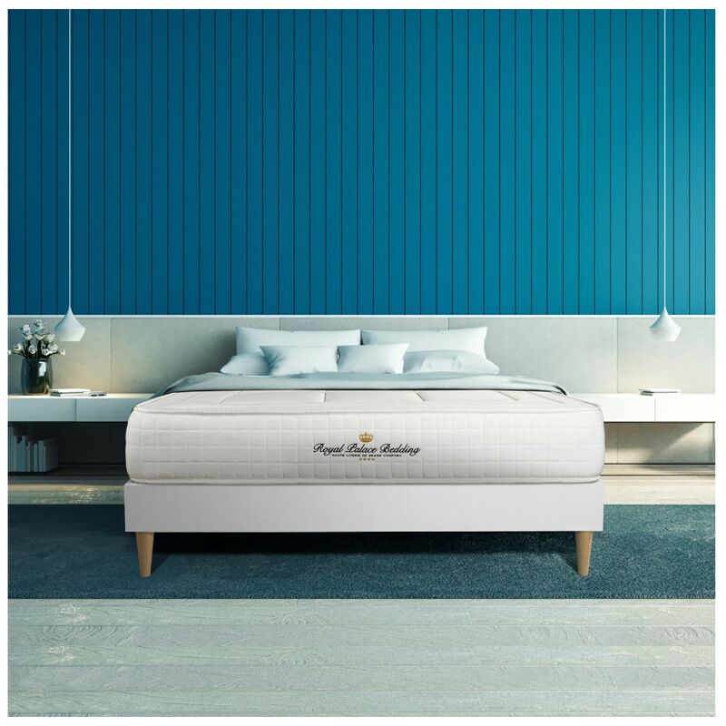 

Royal Palace Bedding - Colchón Balmoral 200 x 200 cm, Grosor: 24 cm, Espuma viscoelástica, Firme, 3 zonas de confort