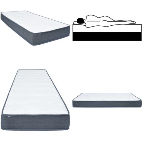 Colchón box spring tela 160x80x20 cm suavidad media - Colchón de espuma - Colchón de muelles ensacados