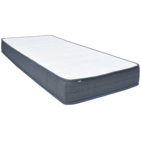 Colchón box spring tela 160x80x20 cm suavidad media vidaXL