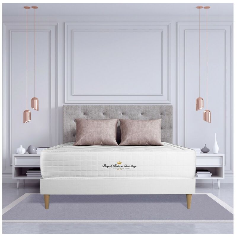 

Royal Palace Bedding - Colchón Buckingham 200 x 200 cm, Grosor: 30 cm, Espuma viscoelástica, Equilibrado, 7 zonas de confort